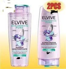 Image of TWIN Pk L'Oreal Elvive HYDRA PURE 72H Purifying Shampoo 400ml & Conditioner 300m