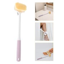 Image of Toe Washer Shower Foot Brush Gap Cleaning Brushes with Long Handles