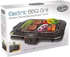 Image of QUEST ELECTRIC BBQ BARBECUE GRILL GRIDDLE TABLE TOP CAMPING KITCHEN COOKIN 2000W