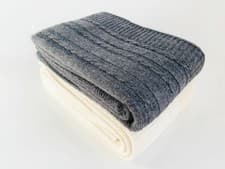 Image of BED/SOFA LARGE MOHAIR THROWS KNITTED STYLE by Wood & Cotton Co.