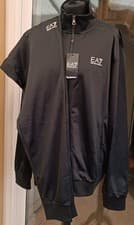 Image of Emporio Armani EA7 Zip Tracksuit Black Mens Size XXL