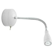 Image of Searchlight 9917WH Flexy LED Adjustable Wall Light -Chrome & Whit *EX DISPLAY*