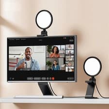 Image of 5" Ring Light For Zoom Meetings, Eye-Caring LED Desk Ring Light For Video Calls