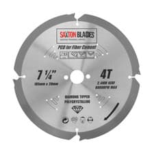 Image of 185mm Saxton PCD Fibre Cement Board Cutting Circular Saw Blade 20mm bore