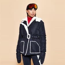 Image of MISSGUIDED BLACK BORG LINED PUFFER JACKET WITH MITTENS SIZE UK 10 *RRP £100
