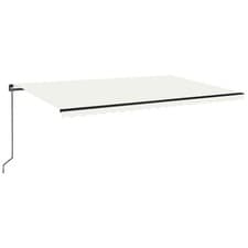 Image of Manual Retractable Awning Outdoor Patio Awning Sunshade Garden Canopy vidaXL