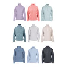 Image of Trespass Womens Fleece Meadows Light Weight Micro Half Zip Quick Dry Top 6-20