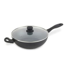 Image of Russell Hobbs Wok With Lid Non-Stick Stir Fry Cooking Pan Induction Safe 28 cm