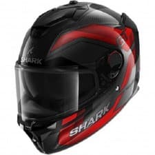 Image of Shark Spartan Gt Carbon Pro Full Face Motorcycle Helmet Black Red Size XS