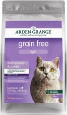 Image of Arden Grange Light Grain Free Dry Cat Food, Fresh Chicken and Potato, 4 Kg