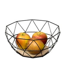 Image of Vegetable Fruit Basket Metal Wire Storage Container Rack Decor Dining Kitchen UK
