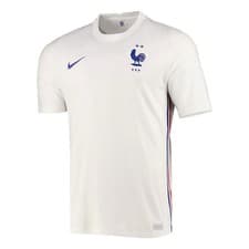 Image of Men's Football Shirt White France Away 2020-2021 Sports Tee Soccer Top T-Shirt