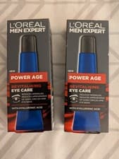 Image of 2 x Boxes L'Oreal Men Expert Power Age Revitalising Eye Care. 3 Actions Formula.