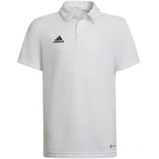 Image of adidas Polo Shirt Kids Entrada 22 Football White Sports Teamwear Boys Girls Top