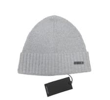 Image of Boss Hugo Boss Men's Gray Fati Wool Ribbed Cuff Beanie
