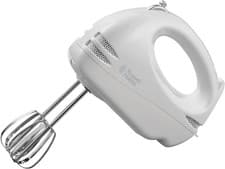 Image of Russell Hobbs 125W Hand Mixer White – 6 Speeds, Easy Eject
