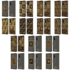 Image of HBO GAME OF THRONES GOLDEN SIGILS LEATHER BOOK WALLET CASE FOR SAMSUNG PHONES 1