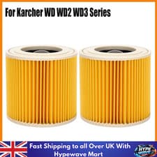 Image of 2x Replacement Filter For Karcher Wet and Dry WD2 WD3.500 WD3 WD2 Plus Vacuum UK