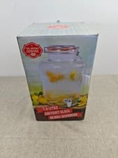 Image of The Vintage Company B 51050 Jumbo Glass Drinks Dispenser | Air Tight Lid and Tap