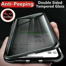 Image of 360° Anti-Spy Magnetic Double Glass Case For Samsung Galaxy S25 S24 S23 Ultra FE
