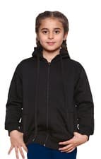 Image of Kids Boys Girls Hoodie Zipper Unisex Fleece Hoodies PE School Sport Casual Wear