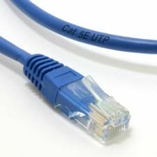 Image of 50cm Short Blue Network Cable Ethernet RJ45 Plug Cat5E UTP PATCH Lead 0.5m NEW