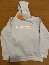 Image of Mclaren Logo F1 Team Hoodie Hoody | Small Men’s | Storm Light Grey - BNWT