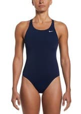 Image of Nike Hydrastrong Solid Fastback One Piece Swimsuit - Midnight Navy