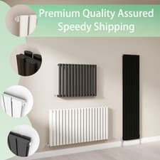 Image of Horizontal Vertical Designer Radiator Flat Panel Oval Column Central Heating