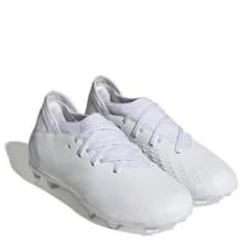 Image of Adidas Predator Accuracy 3 Junior Football Boots Firm Grd Kids Size 11 UK White