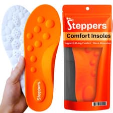 Image of Original Steppers Comfort Boosting Massage Insoles for Heel & Plantar Fasciitis