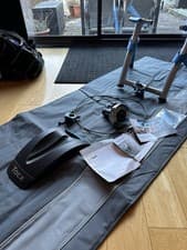 Image of Tacx satori Indoor Cycle Trainer With Matt And Adjustable Resistance.