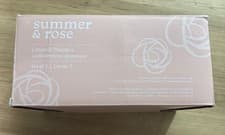 Image of Summer & Rose Ceramic Planters Set of 2 Navy Blue White Floral SUM-HO-215 NEW