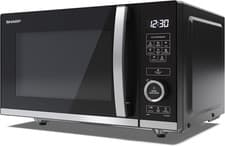 Image of SHARP YC-QS204AU-B Compact 20 Litre 800W Digital FLATBED Microwave, 10 Power Lev