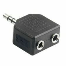 Image of 3.5mm Stereo Jack Plug Male to 2x 3.5mm Stereo Socket Female Splitter Adapter