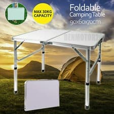 Image of 3ft Adjustable Portable Folding Outdoor Aluminium Camping Kitchen Work Top Table