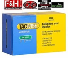 Image of Tacwise 0341 Type 140 / 8 mm Heavy Duty Galvanised Staples, Pack of 5,000