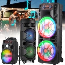 Image of 8000W/6000W/3000W Wireless Bluetooth Speaker with Mic/TWS & FM/ RGB Party Lights