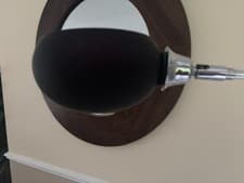 Image of Glass lamp shade for Dana light spare replacement multi arm floor lamp, black.