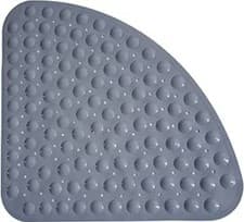 Image of Sector Rubber Corner Shower Mat Anti-slip Quadrant Bath Mat Anti-Bacterial Sucti