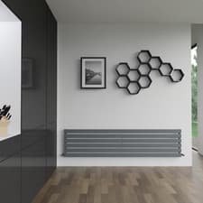 Image of Horizontal Designer Column Radiators CORWEN Flat Panel Slimline (4 Colours)