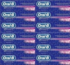 Image of 12 OralB 3D White Vitalizing Fresh Mint Toothpaste Whitening Enamel Protect 75ml