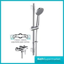 Image of Bristan Sonique 3 Exposed Thermostatic Shower Chrome 110–155mm Replacement Kit