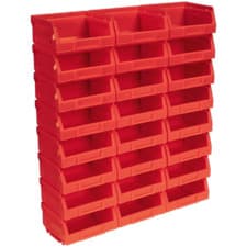 Image of Sealey Plastic Storage Bin 103 x 85 x 53mm RED Pack of 24