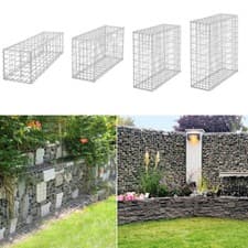 Image of Gabion Basket Galvanized Steel Weather Resistant Stable Durable Construction UK
