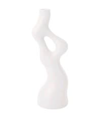 Image of Decor Vases White VASE ORGANIC SWIRLS 33CM Tall Contemporary Decor