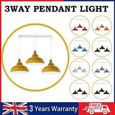 Image of 3way pendant ceiling light Modern Kitchen Hanging Industrial Vintage Curvy lamp