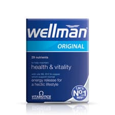 Image of Vitabiotics Wellman Original (30 Tablets) UKs No. 1 Multivitamin Tablets for Men