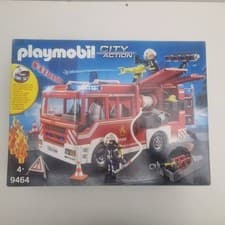Image of Playmobil City Action 9464 Fire Engine with Light and Sound for Children Ages 4