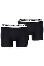 Image of Puma 2-Pack Everyday Multi Logo Boxer Briefs, Black